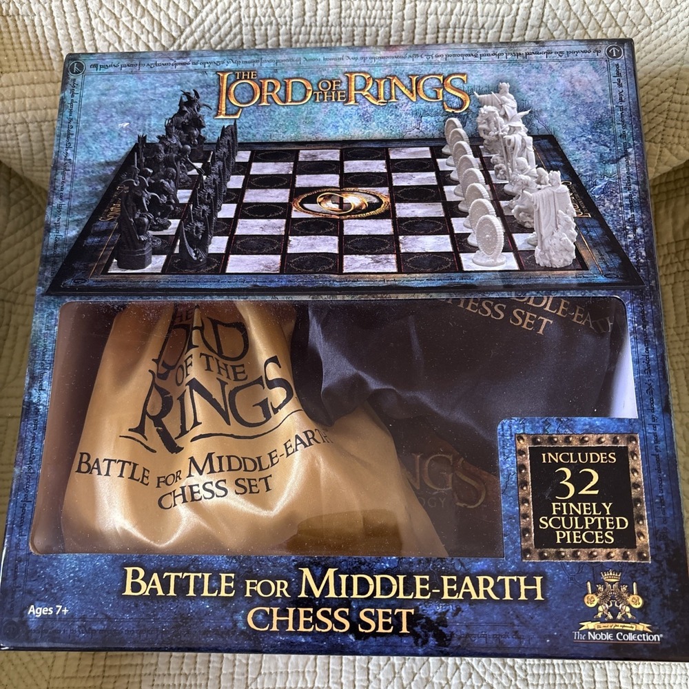 The Lord of the Rings - Chess Set: Battle for Middle-Earth COMPLETE Medieval Fun